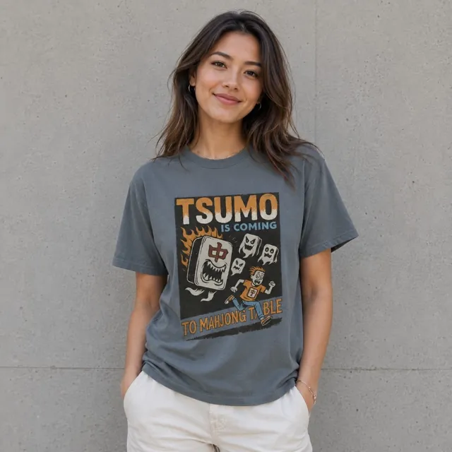 TSUMO IS COMING 麻雀Tシャツ